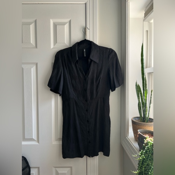 Faux Silk Mini Dress - Picture 2 of 5